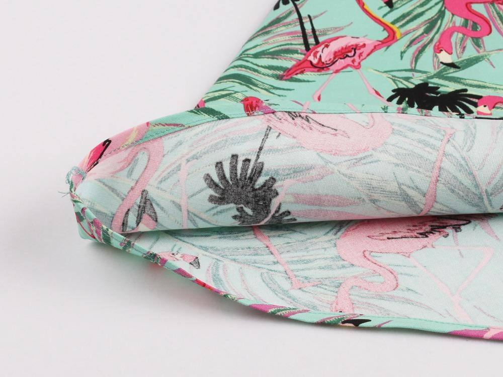 Robe vintage Flamants Roses 50's