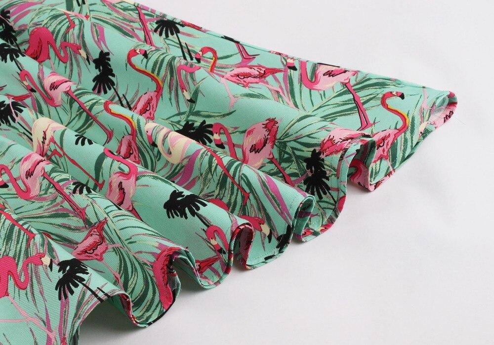 Robe vintage Flamants Roses 50's