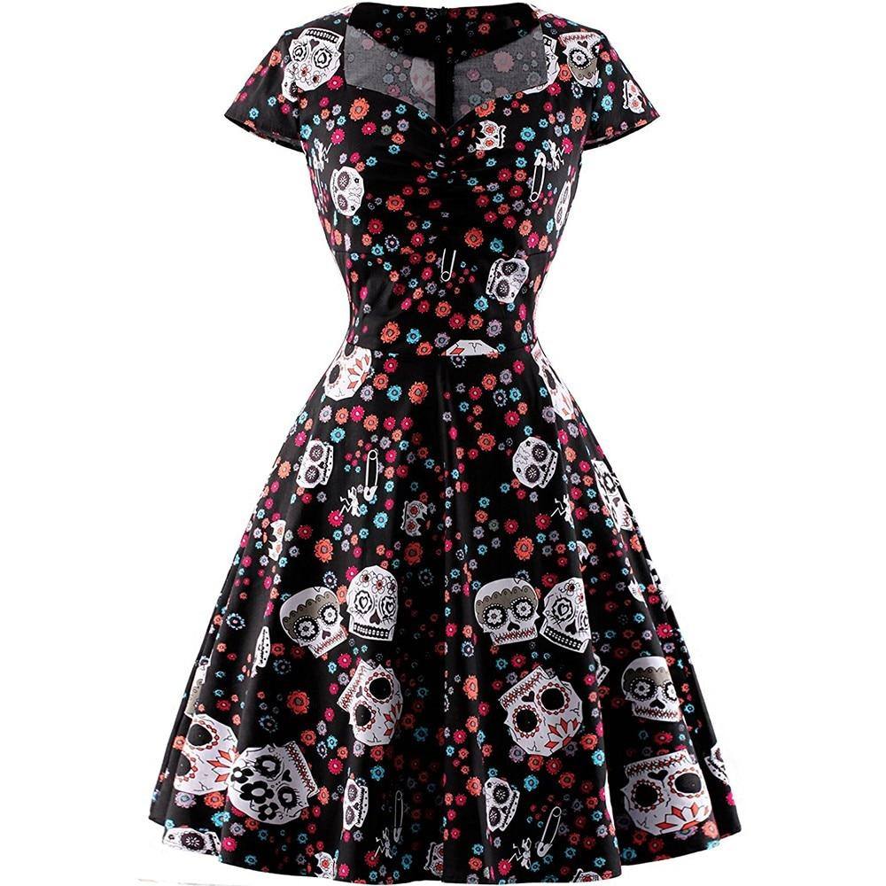 Robe vintage Style Gothique 50's