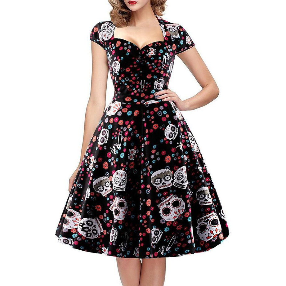 Robe vintage Style Gothique 50's