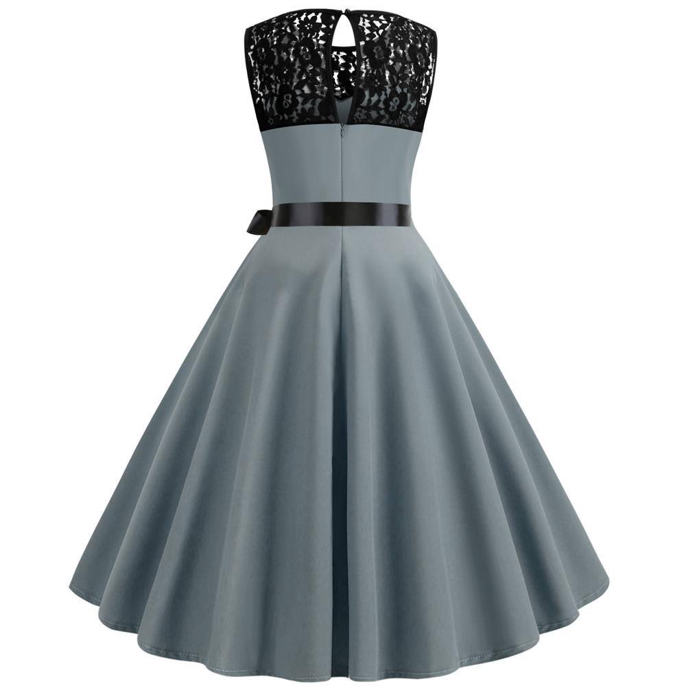 Robe vintage Grise 50's