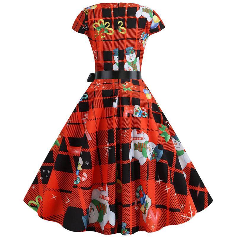 Robe vintage Motif de Noël 50's