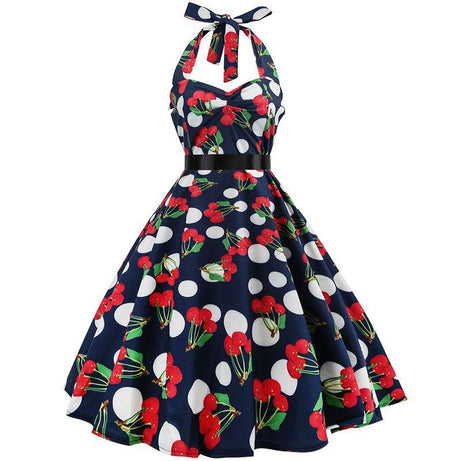 Robe Vintage Pois & Cerises 50's