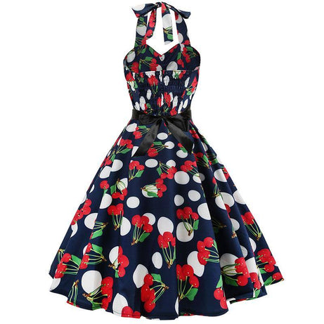 Robe Vintage Pois & Cerises 50's