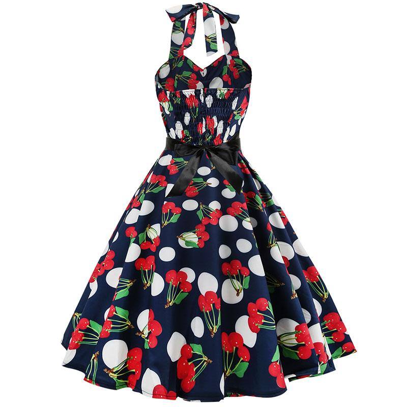 Robe Vintage Pois & Cerises 50's