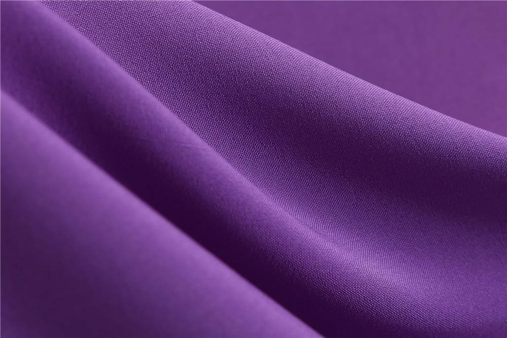 Robe Vintage Violette à Col en Dentelle  50's