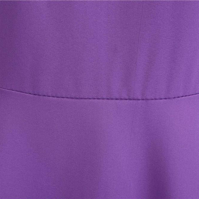 Robe Vintage Violette à Col en Dentelle  50's