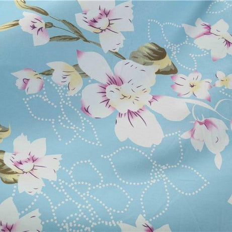 Robe vintage Fleurie Bleue Ciel