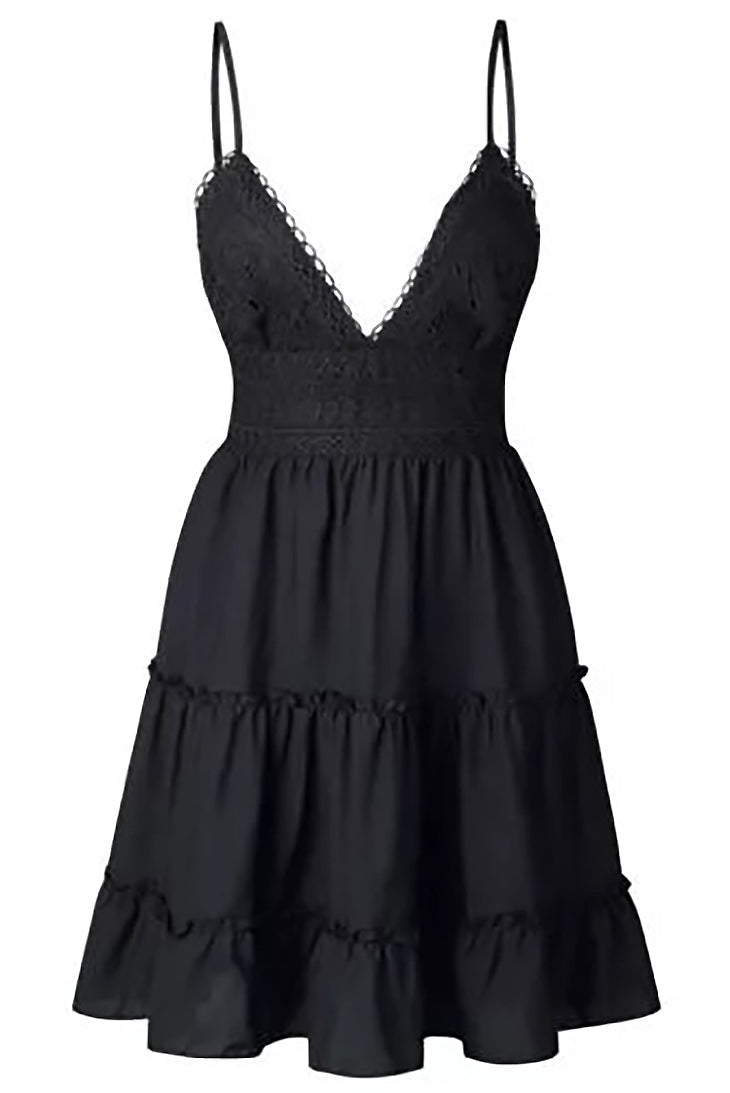 Weißes Hippie-Bohemian-Kleid – Mahaut