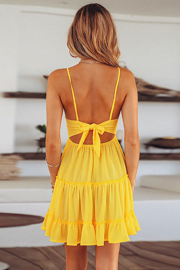 Weißes Hippie-Bohemian-Kleid – Mahaut