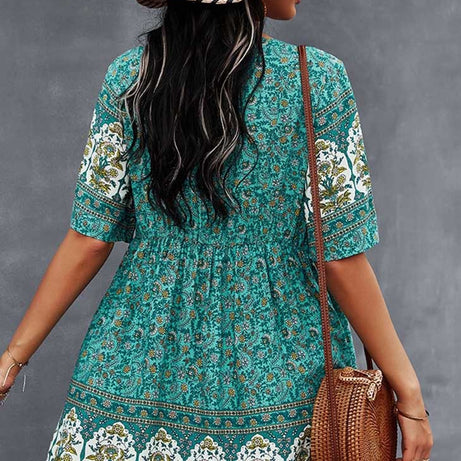 70er-Jahre-Bohemian-Kleid - Bertille