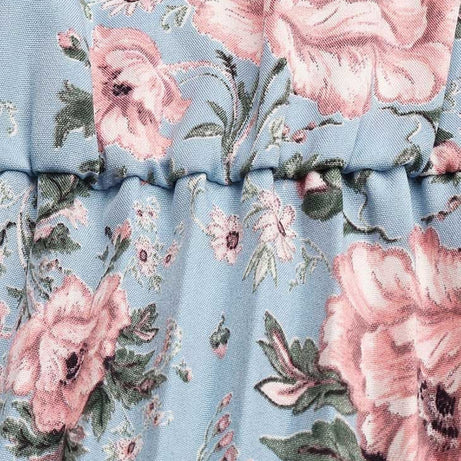 Robe Bohème Turquoise à Ceinture - Annabelle