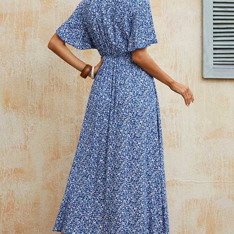 Königsblaues Bohemian-Kleid – Thelma