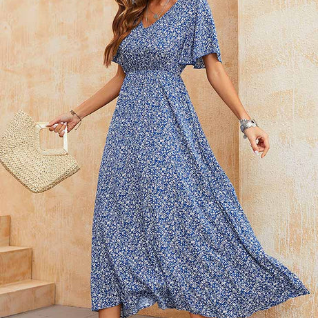 Königsblaues Bohemian-Kleid – Thelma