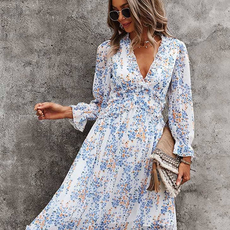 Bohemian-Chic-Herbstkleid – Goldie