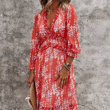Bohemian-Chic-Herbstkleid – Goldie