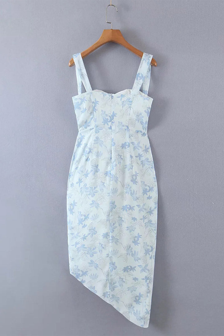 Blaues Bohemian-Chic-Kleid - Tula