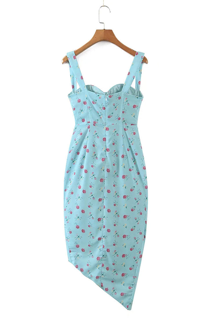 Blaues Bohemian-Chic-Kleid - Tula