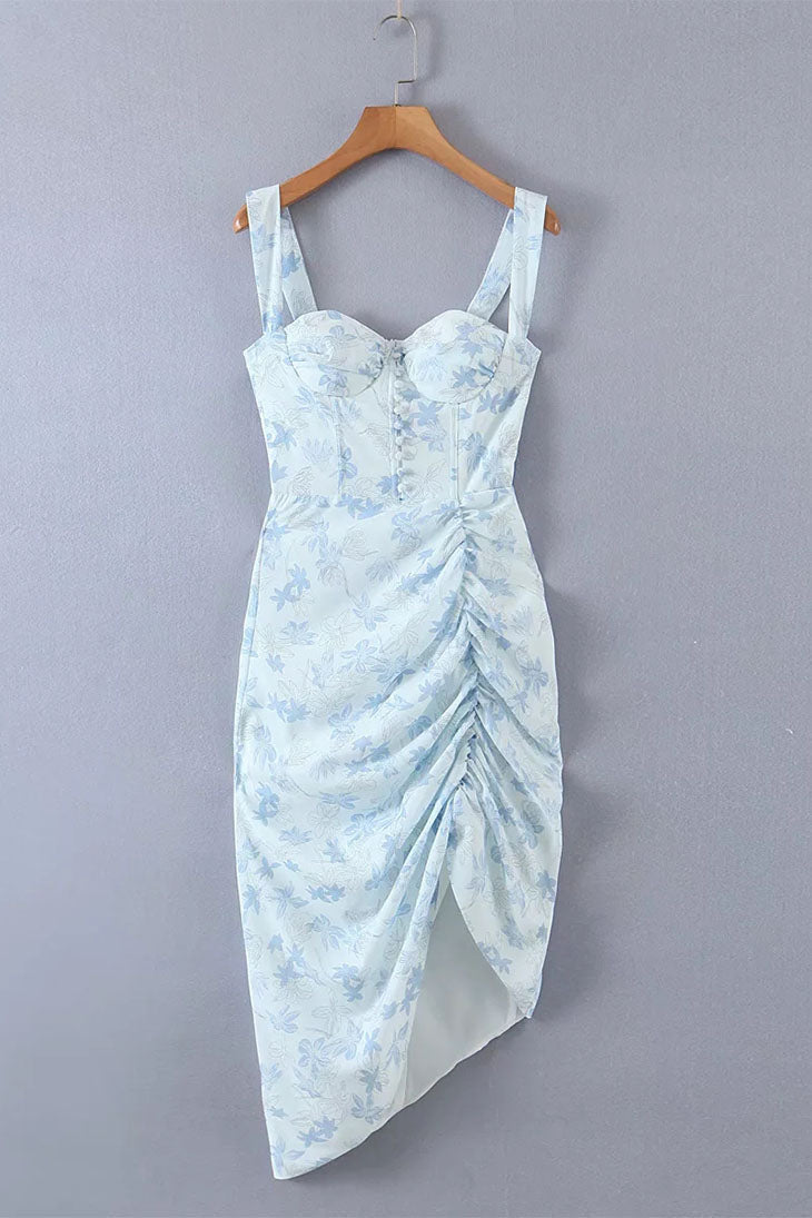 Blaues Bohemian-Chic-Kleid - Tula