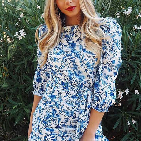 Bohemian-Chic-Langarmkleid – Alma