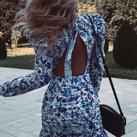 Bohemian-Chic-Langarmkleid – Alma