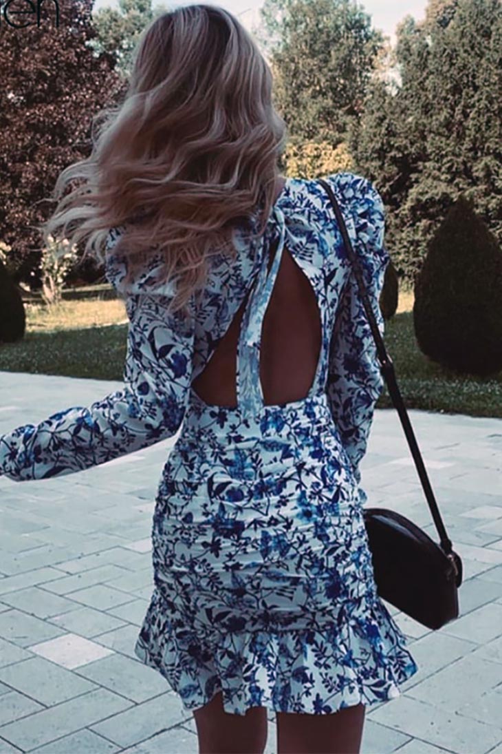Bohemian-Chic-Langarmkleid – Alma