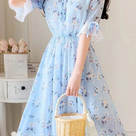 Böhmisches Kleid mit Claudine-Kragen – Anthelme