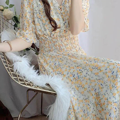 Böhmisches Kleid mit Claudine-Kragen – Anthelme