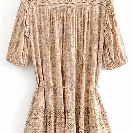 Böhmisches Spitzenkleid in Ecru – Amandine