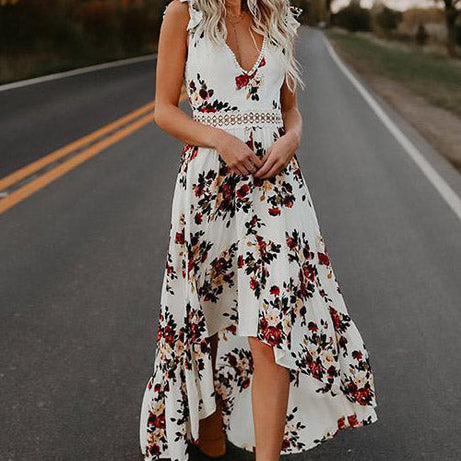 Robe Bohème Fleurie Dos Nu - Hermance