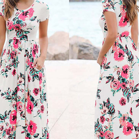 Robe Bohème Florale - Estelle