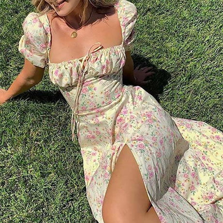 Böhmisches Kleid mit Puffärmeln – Agatha