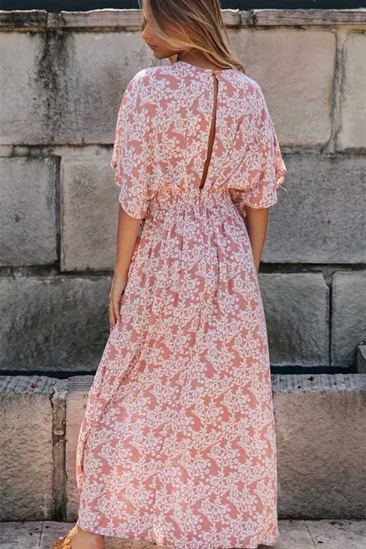 Robe Bohème Rose Pastel - Zoé