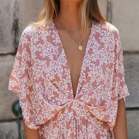 Robe Bohème Rose Pastel - Zoé