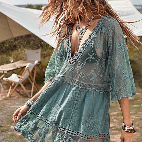 Robe Bohème Transparente - Anastasie