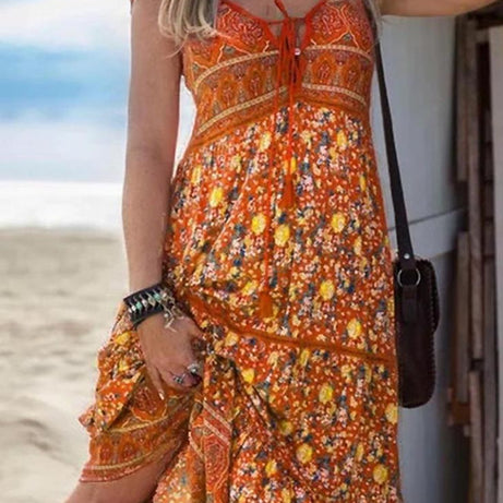 Lila böhmisches Kleid - Audeline