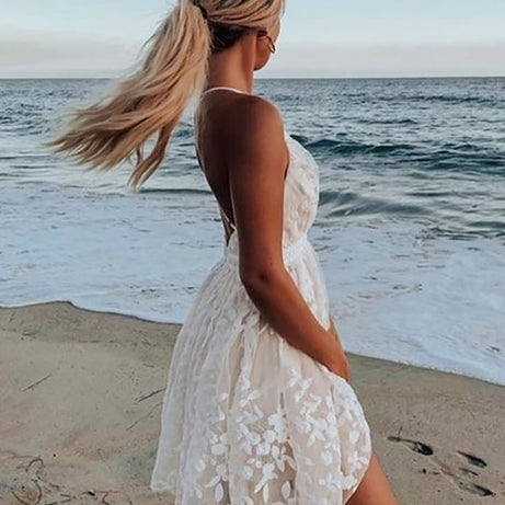 Robe de Mariée Bohème Chic Courte - Pénélope