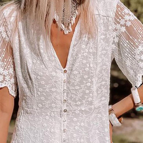 Robe de Mariée Bohème Mi Longue - Shannon
