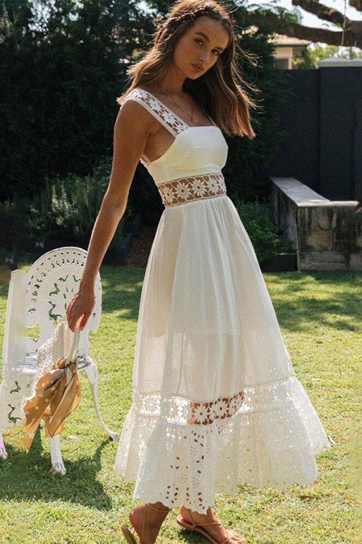 Robe de Mariée Bohème Florale Fluide - Clarence
