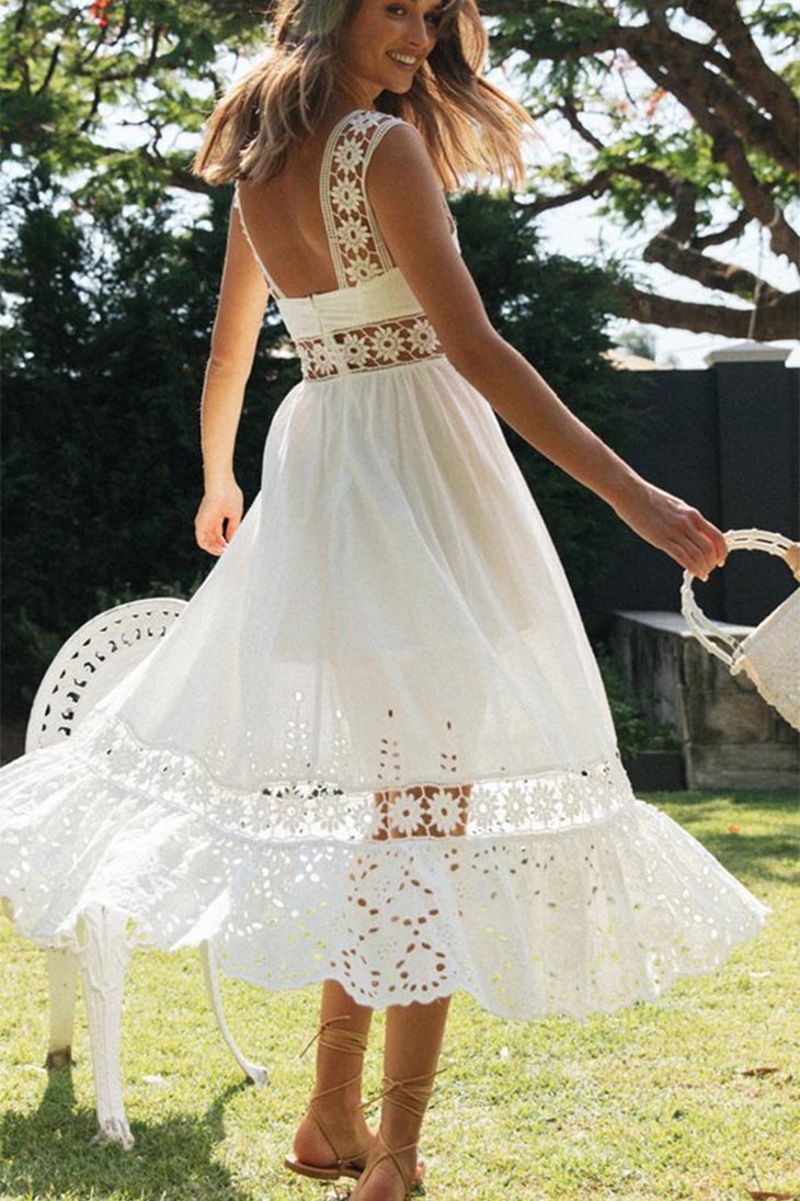 Robe de Mariée Bohème Florale Fluide - Clarence