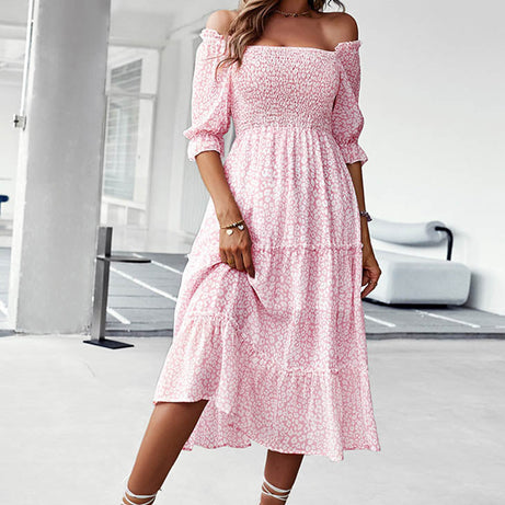 Bohemian Blue Midi Dress - Cassandre