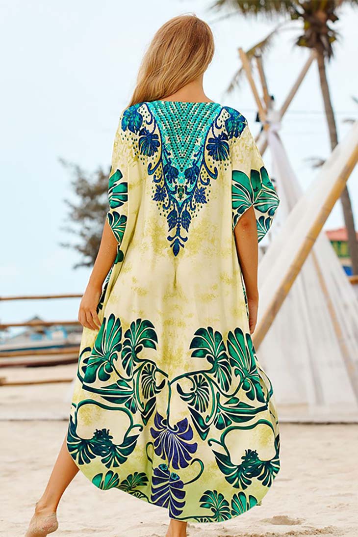 Long and Straight Bohemian Dress - Fantine