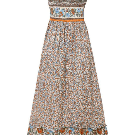 Langes böhmisches Kleid im Empire-Schnitt – Suzanne