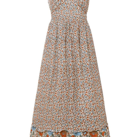 Langes böhmisches Kleid im Empire-Schnitt – Suzanne
