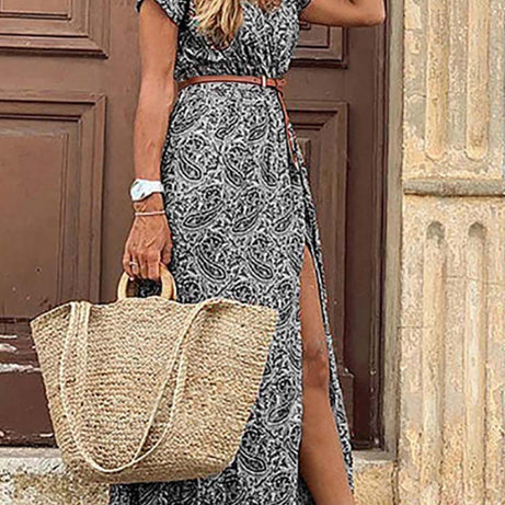 Robe Longue Fendue Bohème - Aimée