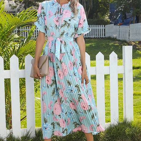 Robe Longue Fluide Imprimée Bohème - Sidonie