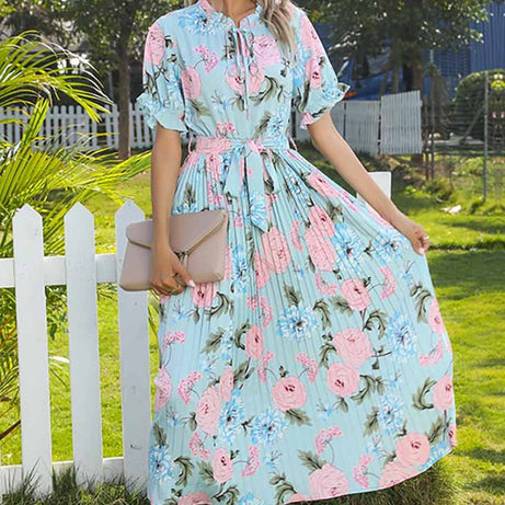 Robe Longue Fluide Imprimée Bohème - Sidonie