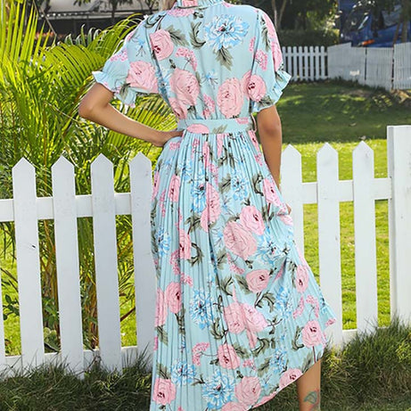 Robe Longue Fluide Imprimée Bohème - Sidonie