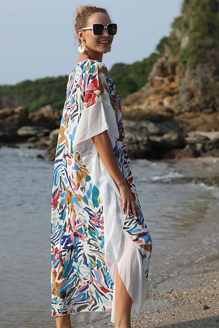 Langes Kleid im Bohemian-Stil in Übergröße – Scarlett