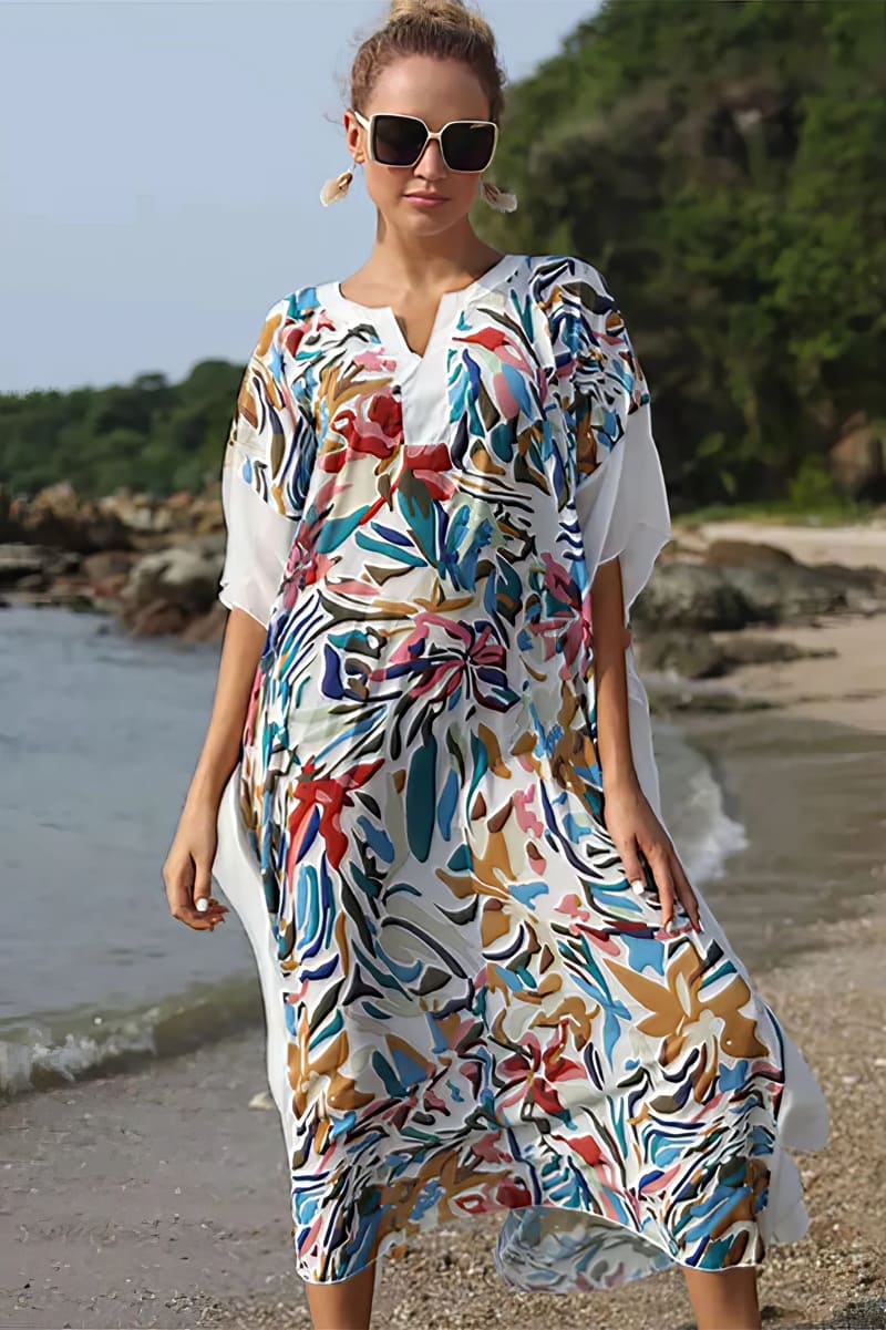 Langes Kleid im Bohemian-Stil in Übergröße – Scarlett